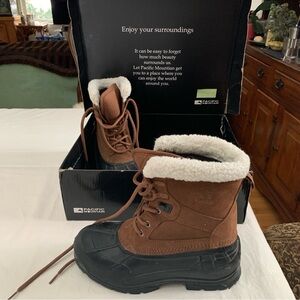 Pacific Mountain Brown and Black Winter Boots